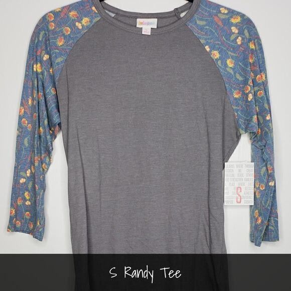 LuLaRoe Randy Small Floral Sleeves NEW - Picture 1 of 1